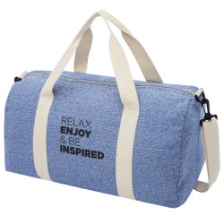 Sportovní taška Pheebs z recyklované bavlny a polyesteru s gramáží 450 g/m2