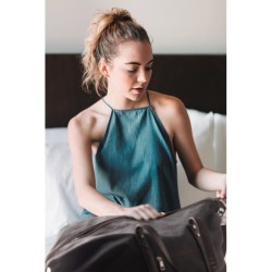 Zurich Víkendová taška z plátna