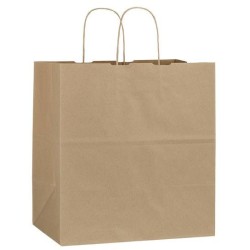 Hnědá recyklovaná taška 32x19x34 cm