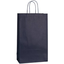 Tmavě modrá papírová taška 25x11x41
