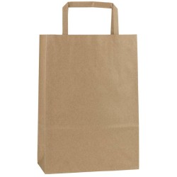 Světle hnědá recyklovaná taška 18x8x25 cm