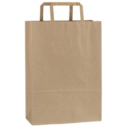 Světle hnědá papírová taška 23x10x32 cm