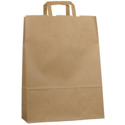 Světle hnědá recyklovaná taška 32x13x42,5 cm