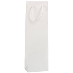 Luxusní bílá taška na víno 12x9x40 cm