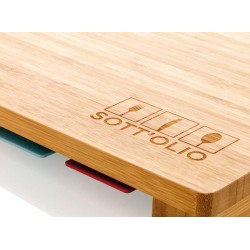 Bambusové prkénko se 4ks hygienických krájecích prkének