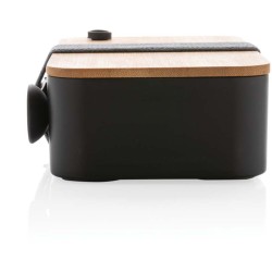 Krabička na jídlo z RCS recykl. plastu s bambusovým víkem