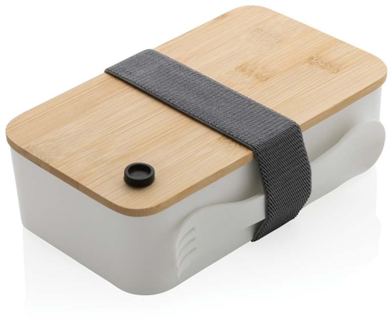 Krabička na jídlo z RCS recykl. plastu s bambusovým víkem