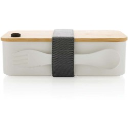 Krabička na jídlo z RCS recykl. plastu s bambusovým víkem