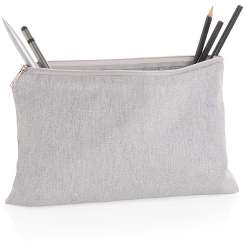 Nebarvený penál Impact z 285g recykl. canvas AWARE