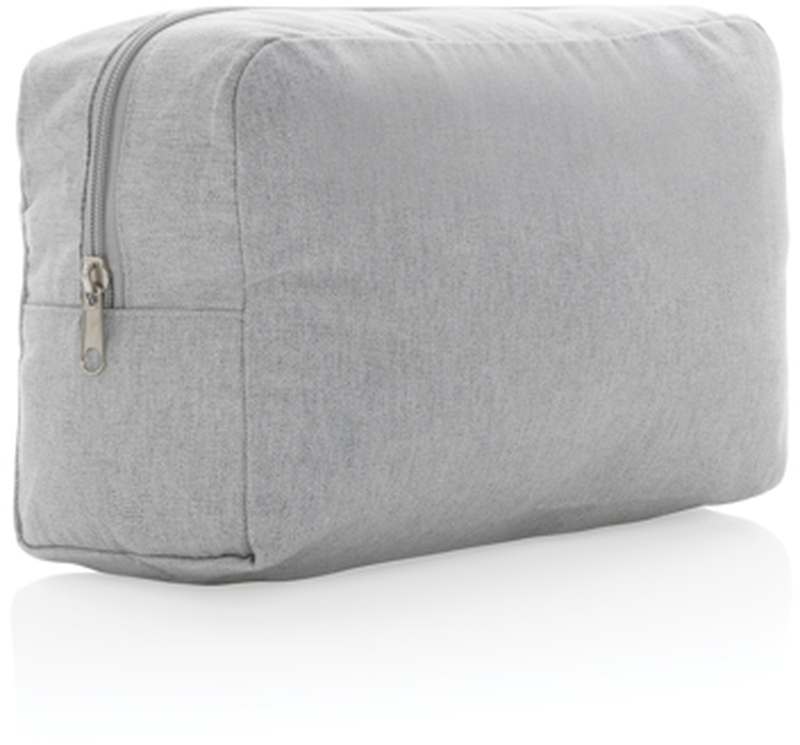 Nebarvená toaletní taška Impact z 285g recykl. canvas AWARE