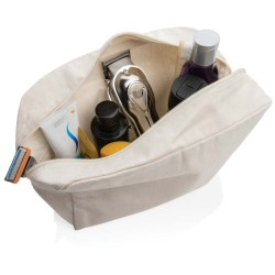 Nebarvená toaletní taška Impact z 285g recykl. canvas AWARE