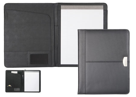 Obchodní složka z černé kůže