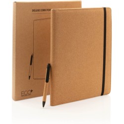 Korkové portfolio A4 s perem