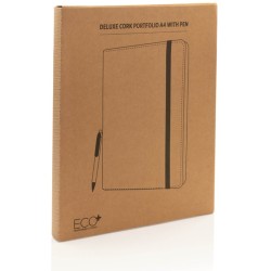 Korkové portfolio A4 s perem