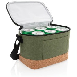 Dvoutónová chladící taška s korkovým detailem