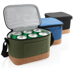 Dvoutónová chladící taška s korkovým detailem