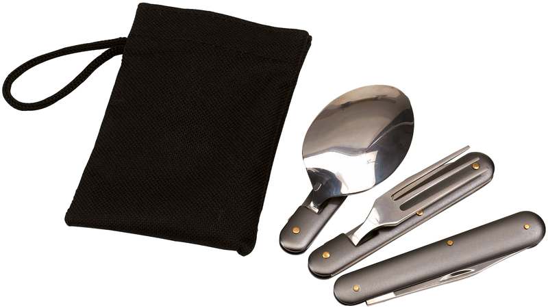 3 dílná kempingová sada příborů CAMPING