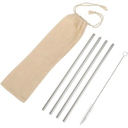 Sada nerezových brček DRINK HAPPY