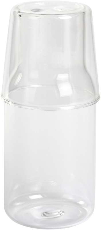 Skleněná karafa se sklenicí CALMY