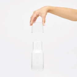 Skleněná karafa se sklenicí CALMY