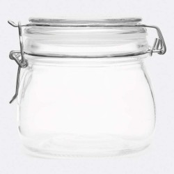 Skleněná skladovací nádoba CLICKY M, kapacita cca. 500 ml