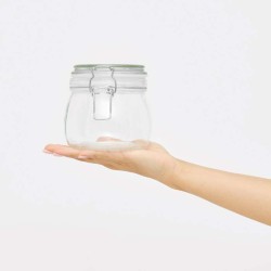 Skleněná skladovací nádoba CLICKY M, kapacita cca. 500 ml