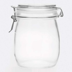 Skleněná skladovací nádoba CLICKY L, kapacita cca. 750 ml