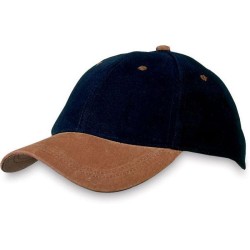 Čepice s koženým kšiltem