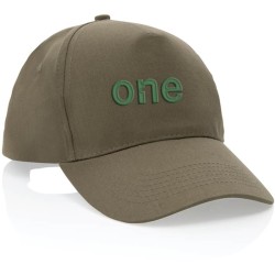 5 dílná kšiltovka Impact ze 190g recyklované bavlny AWARE