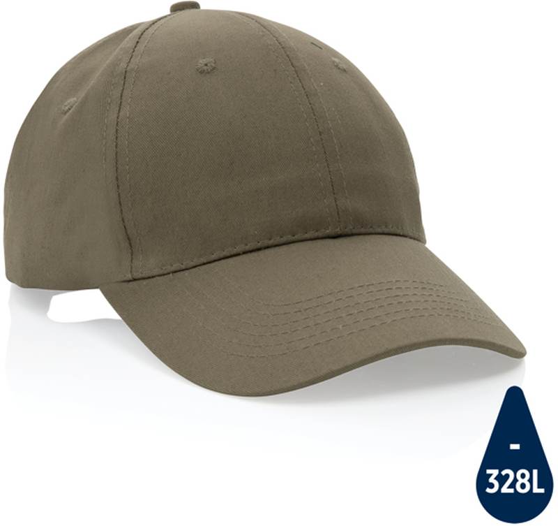 6 dílná kšiltovka Impact ze 190g recyklované bavlny AWARE