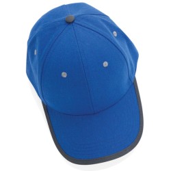 6 dílná kontrastní kšiltovka Impact z 280g rec. bavlny AWARE