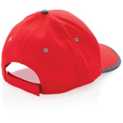 6 dílná kontrastní kšiltovka Impact z 280g rec. bavlny AWARE