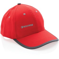 6 dílná kontrastní kšiltovka Impact z 280g rec. bavlny AWARE