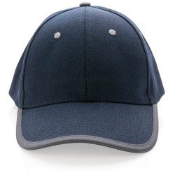 6 dílná kontrastní kšiltovka Impact z 280g rec. bavlny AWARE