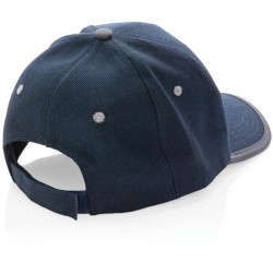 6 dílná kontrastní kšiltovka Impact z 280g rec. bavlny AWARE