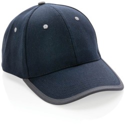 6 dílná kontrastní kšiltovka Impact z 280g rec. bavlny AWARE