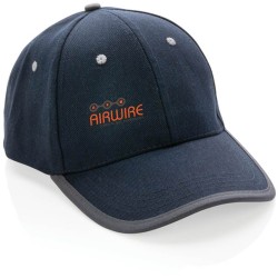 6 dílná kontrastní kšiltovka Impact z 280g rec. bavlny AWARE