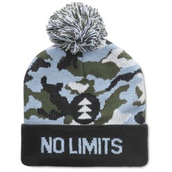 Žakárová manžetová čepice s bambulí s vlastní grafikou