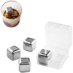 GLACIER. Sada opakovaně použitelných nerezových kostek