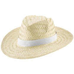 EDWARD POLI. Přírodní slaměný klobouk