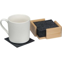 15 plastových podložek v bambusovém stojanu