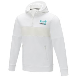 Pánský svetr s kapucí a polopropínacím zipem Sayan