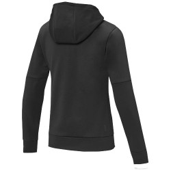 Dámský svetr s kapucí a polopropínacím zipem Sayan