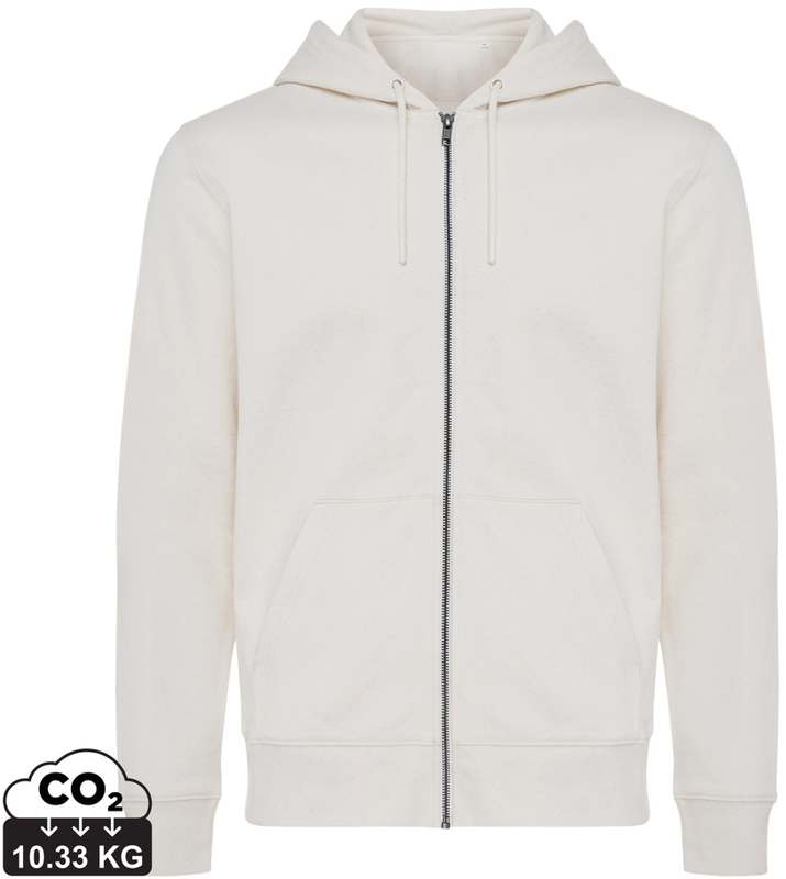 Mikina na zip s kapucí Iqoniq Abisko z recykl. bavlny