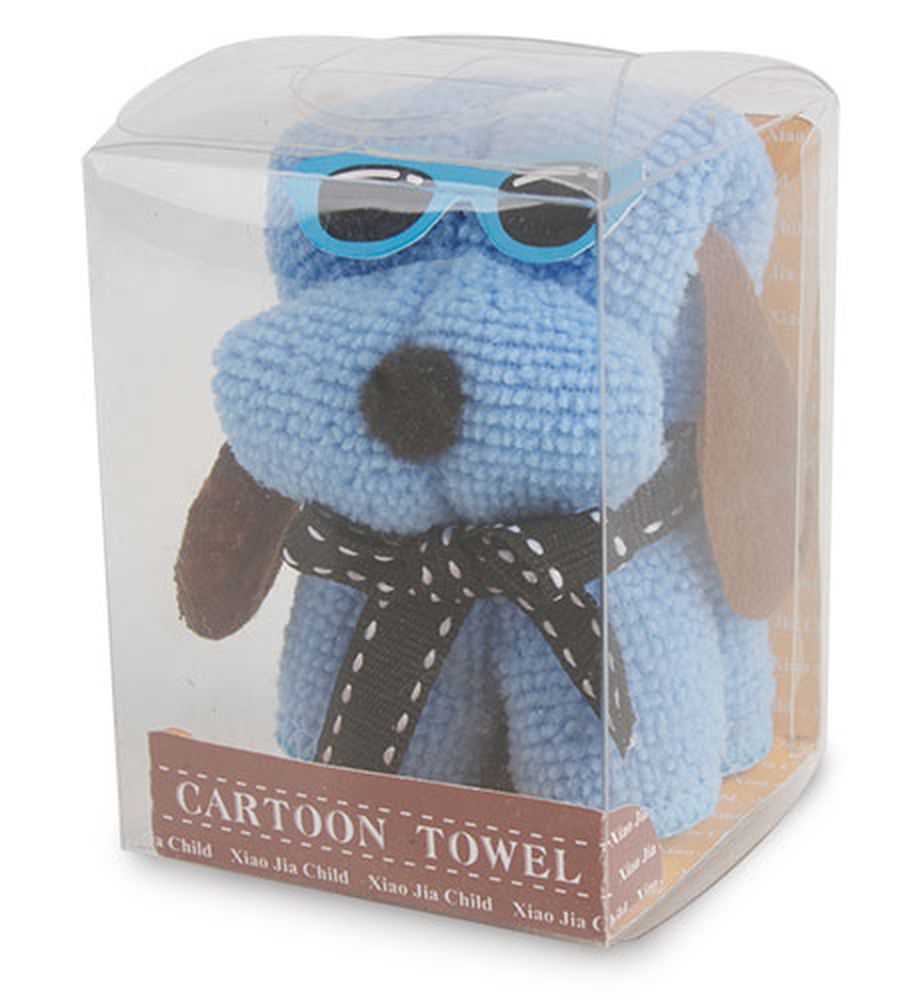 Ručník složený do tvaru pejska