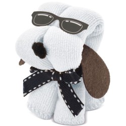 Ručník složený do tvaru pejska