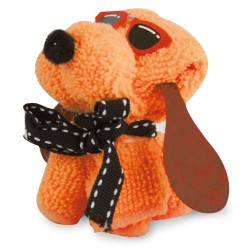 Ručník složený do tvaru pejska