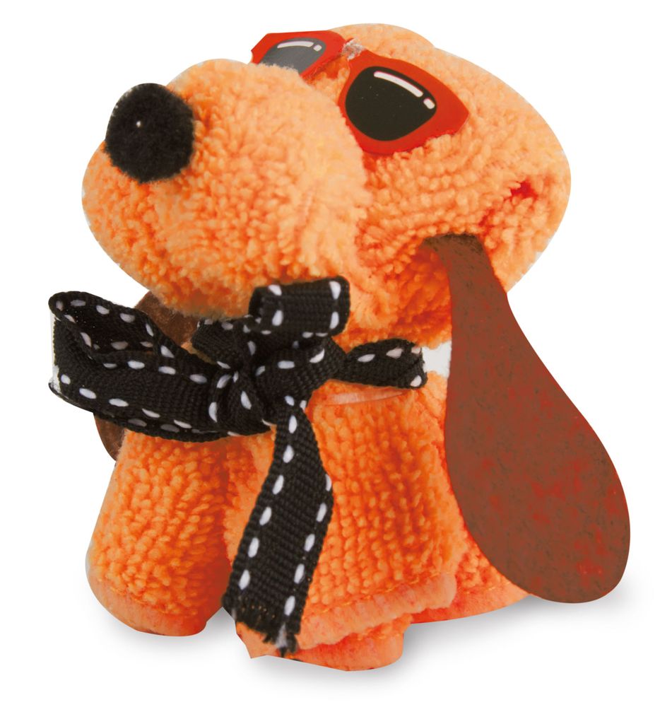 Ručník složený do tvaru pejska