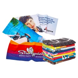 Rychleschnoucí osuška 70x140 cm s plnobarevným tiskem