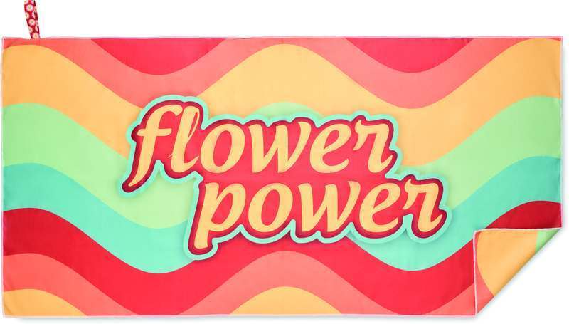 Plnobarevná plážová osuška s gumičkou